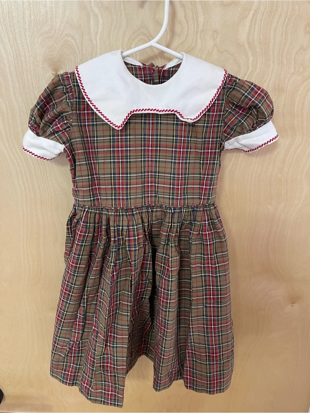 Vintage Toddler Plaid Dress